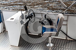 Empty cabin of a pleasure boat