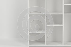 Empty cabinet in the empty new house, 3d rendering