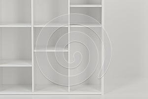 Empty cabinet in the empty new house, 3d rendering