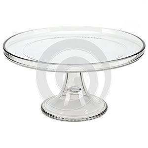 Empty cake stand isolated on transparent background