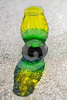 Empty candle-lit sun