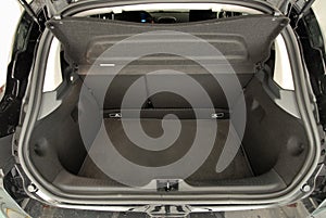 Empty car trunk