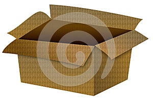 Empty Cardboard box illustration