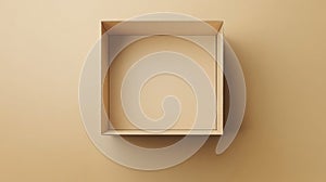 Empty Cardboard Box Mockup