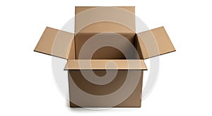 Empty cardboard box ready for packing and shipping items