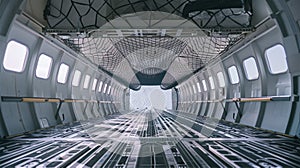 Empty Cargo Plane Interior