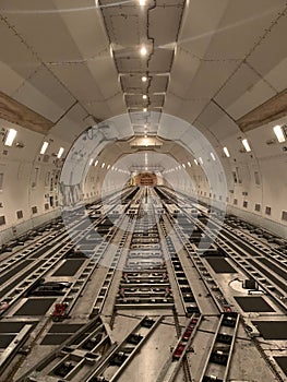 Empty Cargo Plane Interior