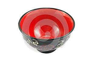 Empty ceramic chineese bowl