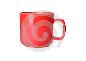 Empty ceramic cup isolated