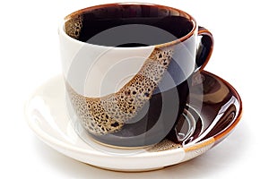 Empty ceramic cup of tea