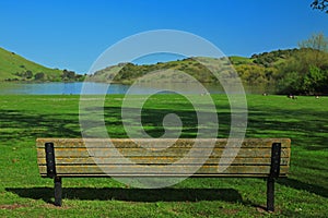 Empty Chair & Nature Background