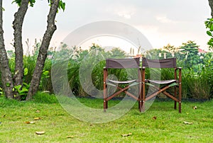 empty chair in park