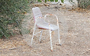 Empty chair in a park