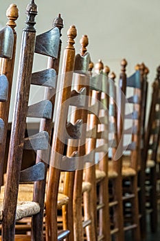 Empty Chair Row in Banket Hall