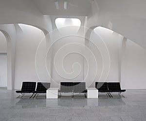 Empty Chairs Interior Waiting Area