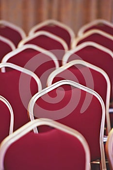 Empty chairs in meeting and events room