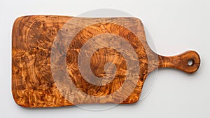 an empty chopping board on a kitchen countertop, evoking a sense of culinary inspiration and possibility. photo