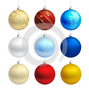 Empty christmas bauble templates