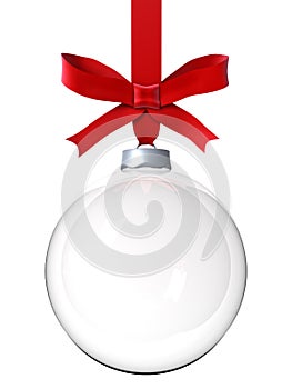 Empty Christmas ornament photo