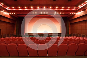 Empty cinema auditorium