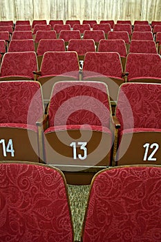 Empty cinema seats