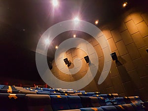 Empty cinema studio with Empty seats