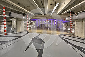 Circular parking garage stadium