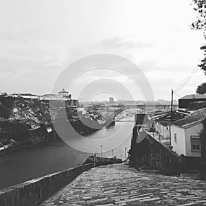 Empty City River Douro Porto Portugal