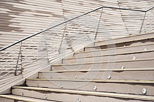 Empty city stairs