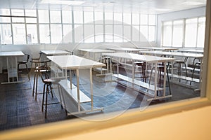 Empty class room