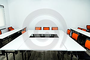 Empty class room or seminar room