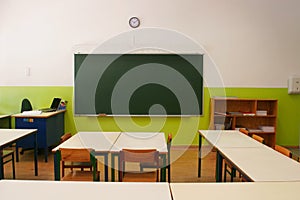 Empty classroom