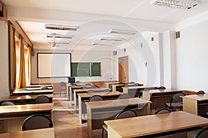 Empty classroom