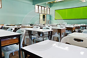 Empty classroom