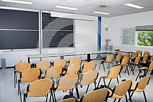 Empty classroom