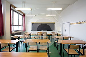 Empty classroom