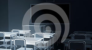 Empty Classroom Interior