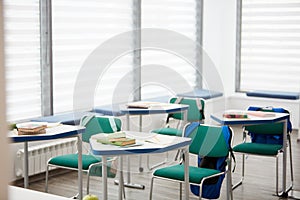 Empty Classroom Interior in Elementary School