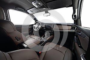 Empty clean car dashboard