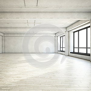 Empty clean loft photo