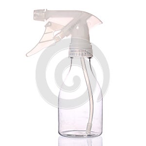 Empty Clear Spray Bottle, isolated