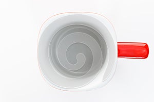 Empty coffee cup. Isolated on white