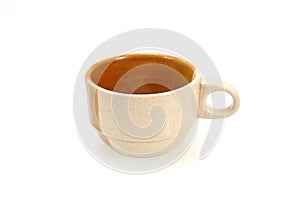 Empty coffee cup or coffee mug isolated on white background