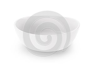 Empty color bowl isolated on white background