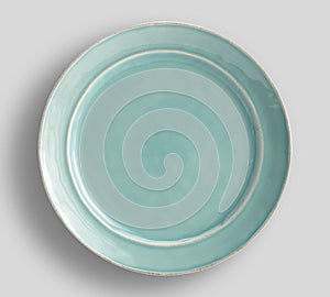Empty color dish plate background - Empty porcelain color dish of dining plates