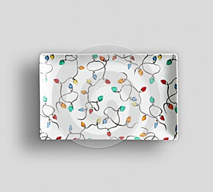 Empty color dish plate background - Empty porcelain color dish of dining plates