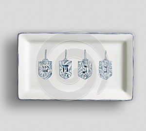Empty color dish plate background - Empty porcelain color dish of dining plates. - Image photo