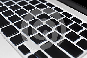 Empty computer keyboard