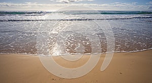 Empty conceptual background with copyspace for advertising at the beach