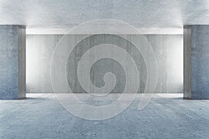 Empty concrete interior